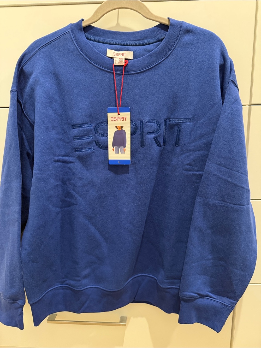 Esprit Women's Crewneck Sweatshirt in Blue - Picture 1 of 5